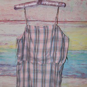 Plaid Smock Cami Dress